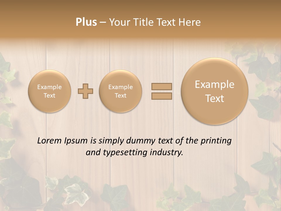 White Wooden Decorative PowerPoint Template