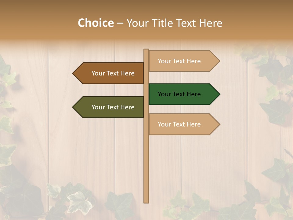 White Wooden Decorative PowerPoint Template