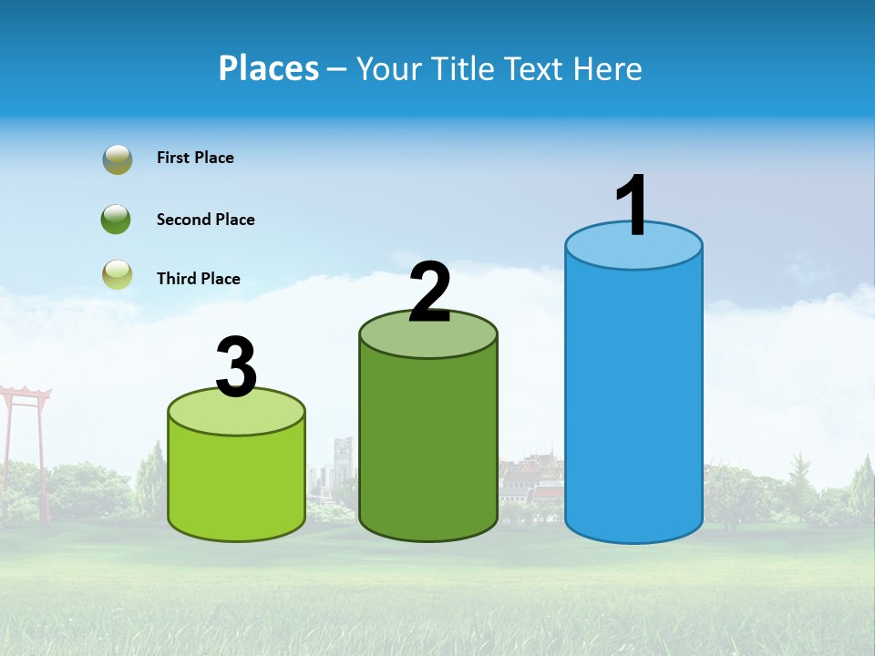 Reader Recreation Lawn PowerPoint Template