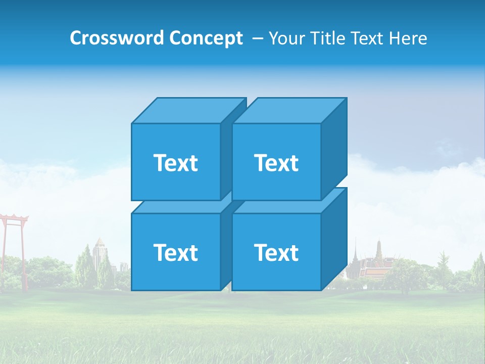 Reader Recreation Lawn PowerPoint Template