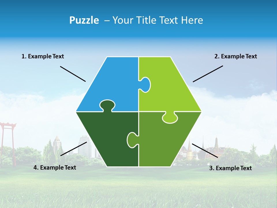 Reader Recreation Lawn PowerPoint Template