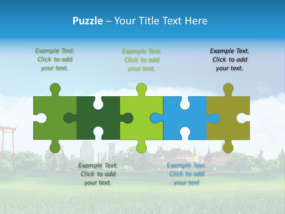 Reader Recreation Lawn PowerPoint Template