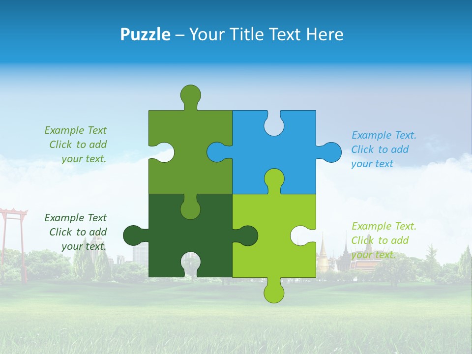 Reader Recreation Lawn PowerPoint Template