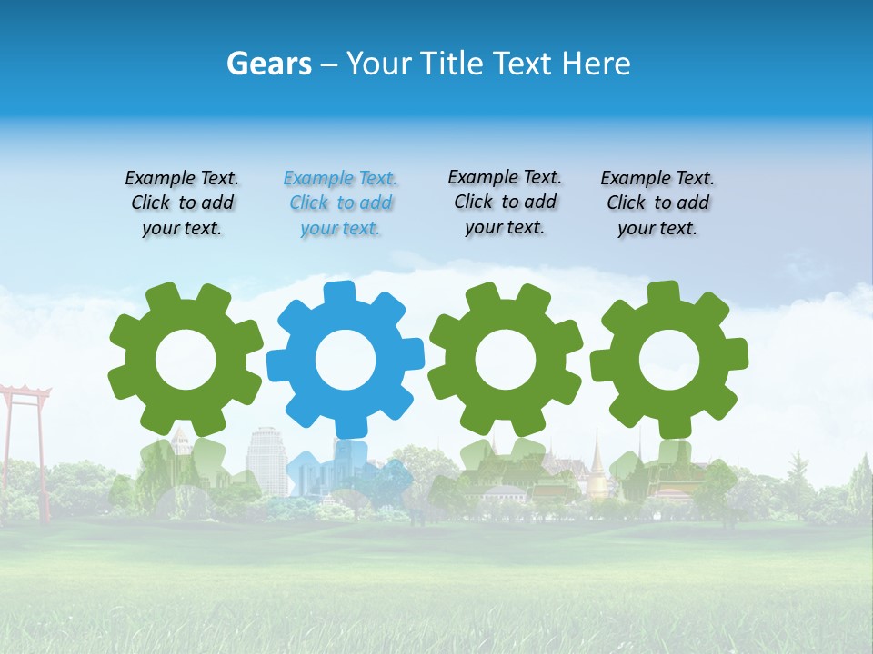 Reader Recreation Lawn PowerPoint Template