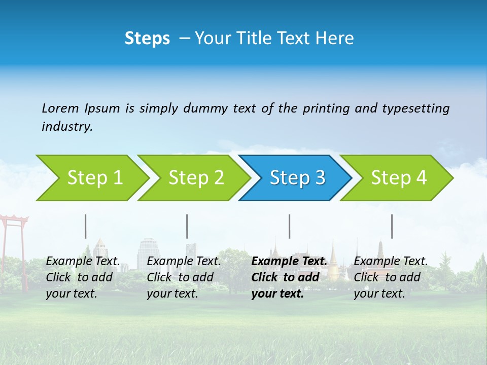 Reader Recreation Lawn PowerPoint Template
