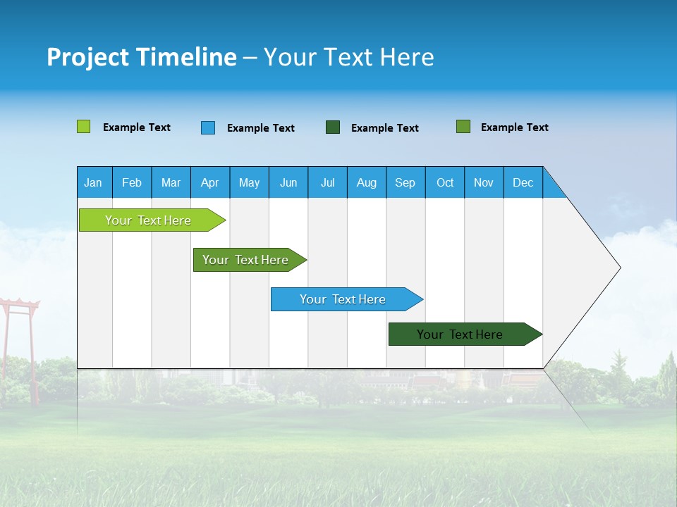 Reader Recreation Lawn PowerPoint Template