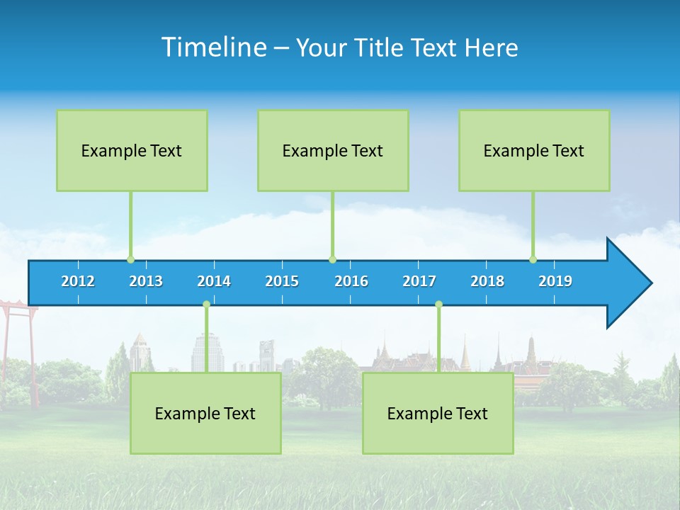 Reader Recreation Lawn PowerPoint Template