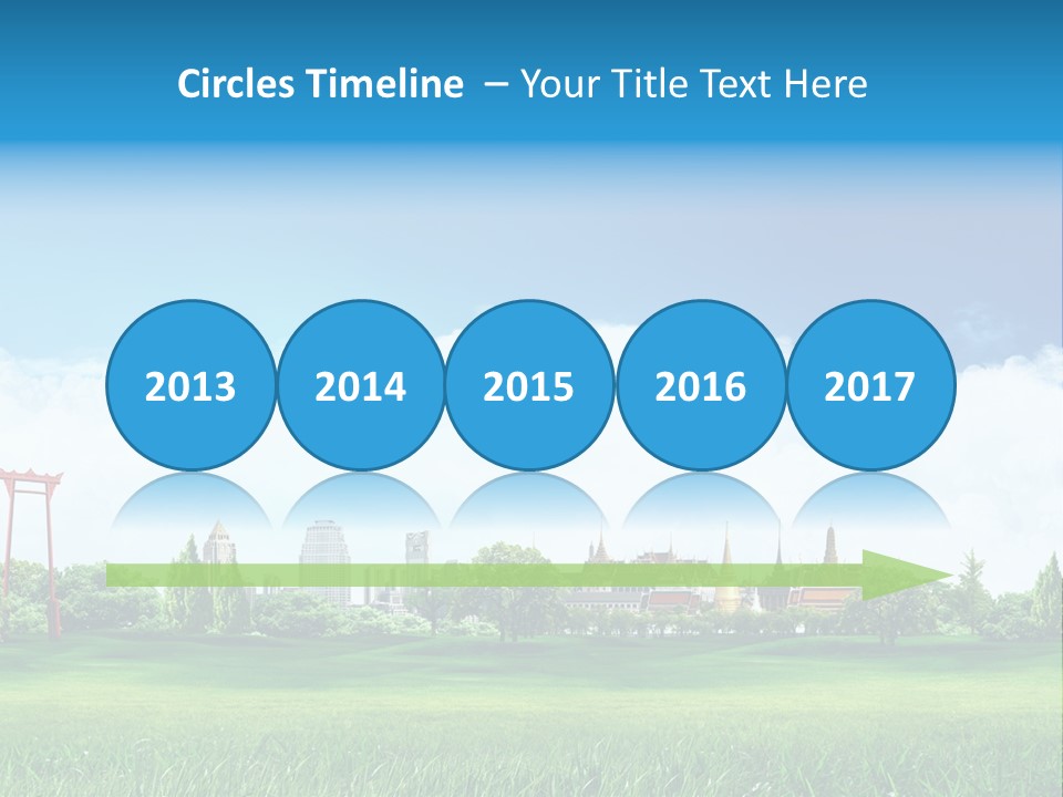 Reader Recreation Lawn PowerPoint Template