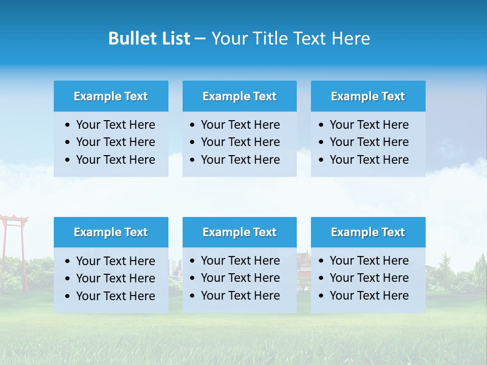 Reader Recreation Lawn PowerPoint Template