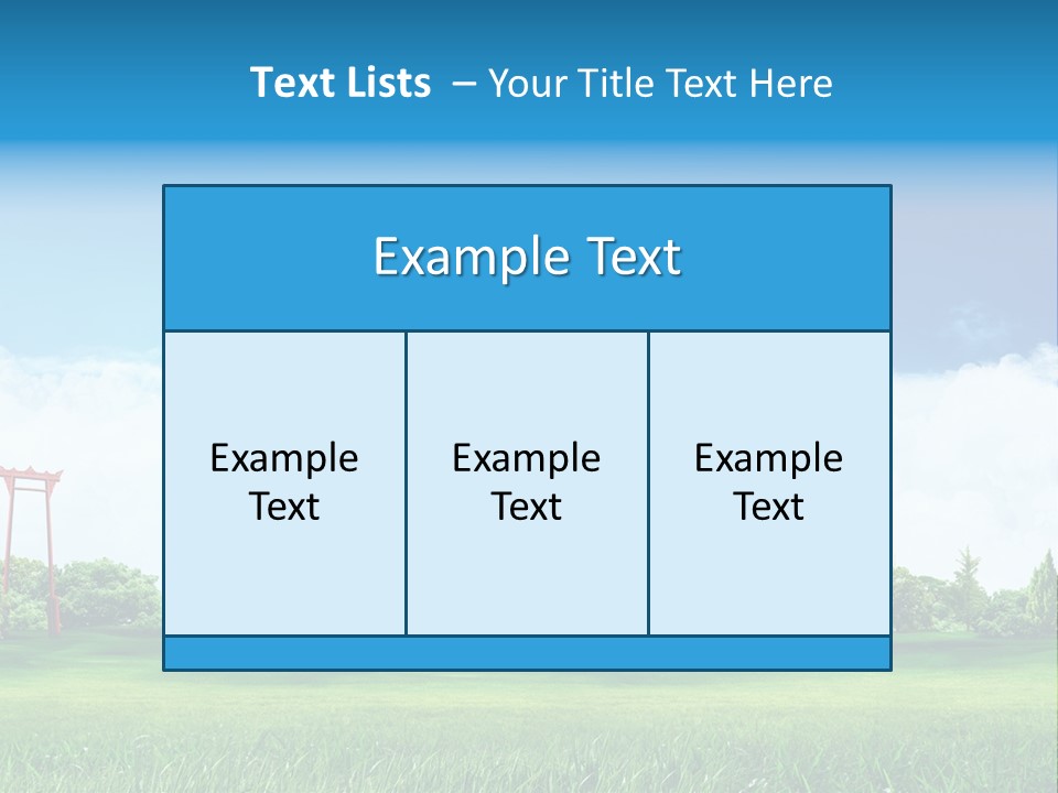Reader Recreation Lawn PowerPoint Template