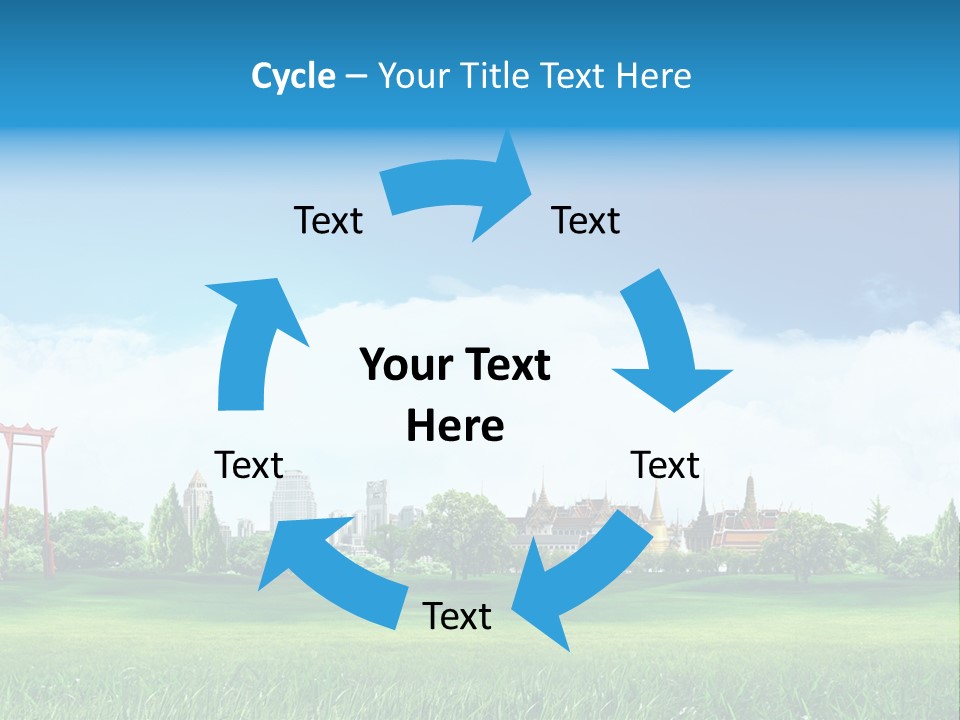 Reader Recreation Lawn PowerPoint Template
