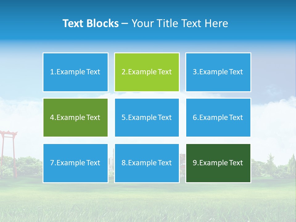 Reader Recreation Lawn PowerPoint Template