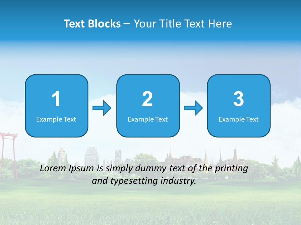 Reader Recreation Lawn PowerPoint Template