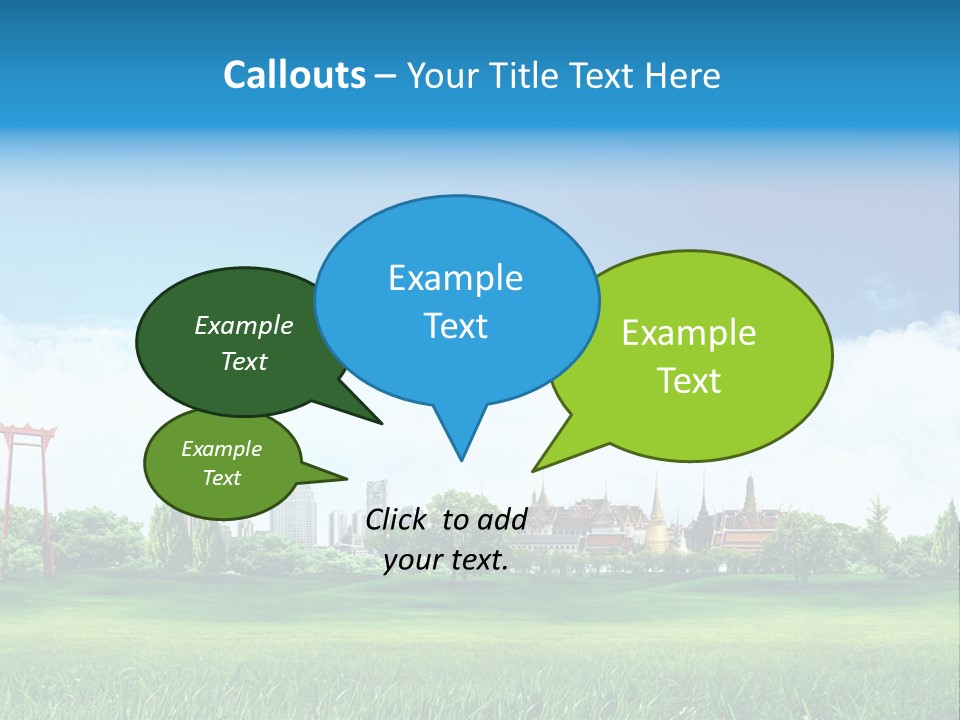 Reader Recreation Lawn PowerPoint Template
