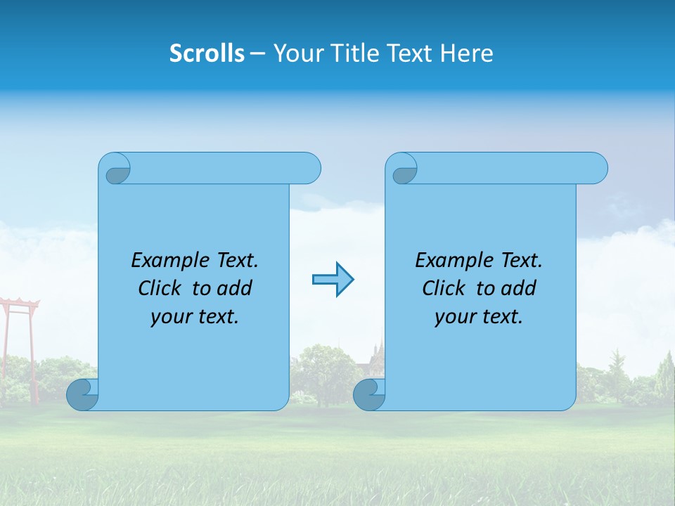 Reader Recreation Lawn PowerPoint Template