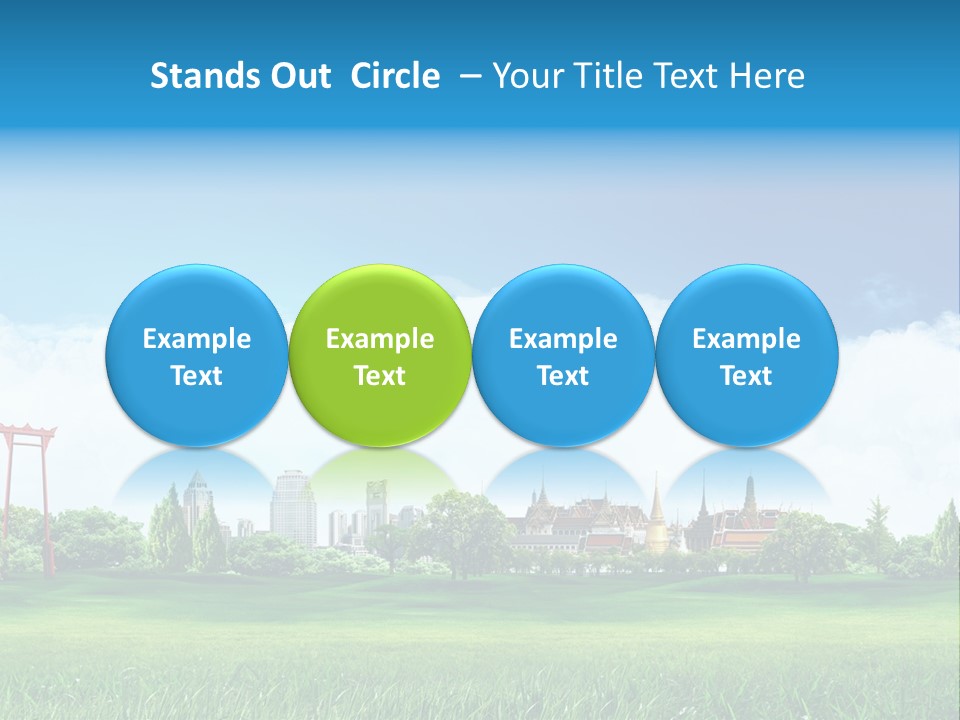 Reader Recreation Lawn PowerPoint Template