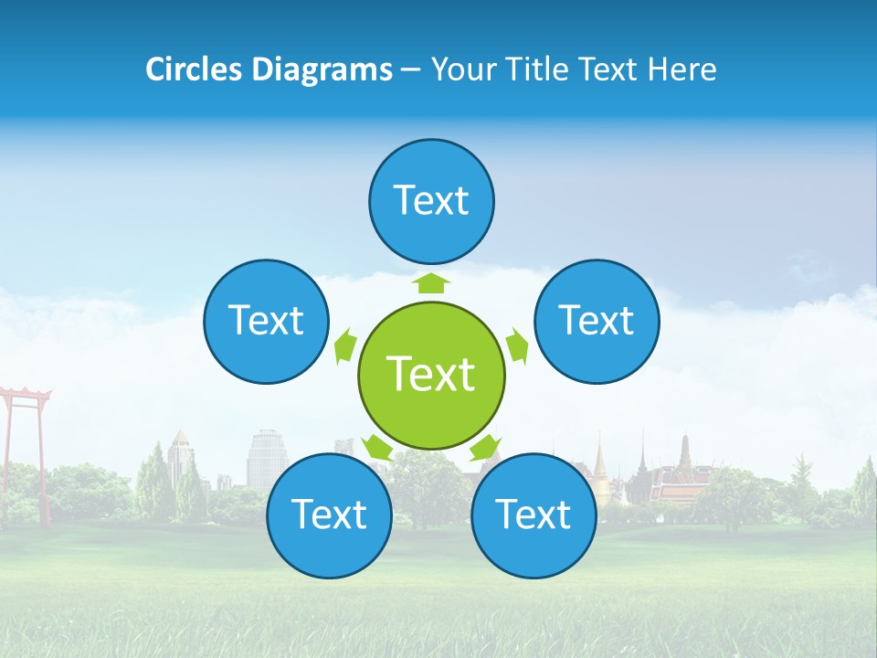 Reader Recreation Lawn PowerPoint Template
