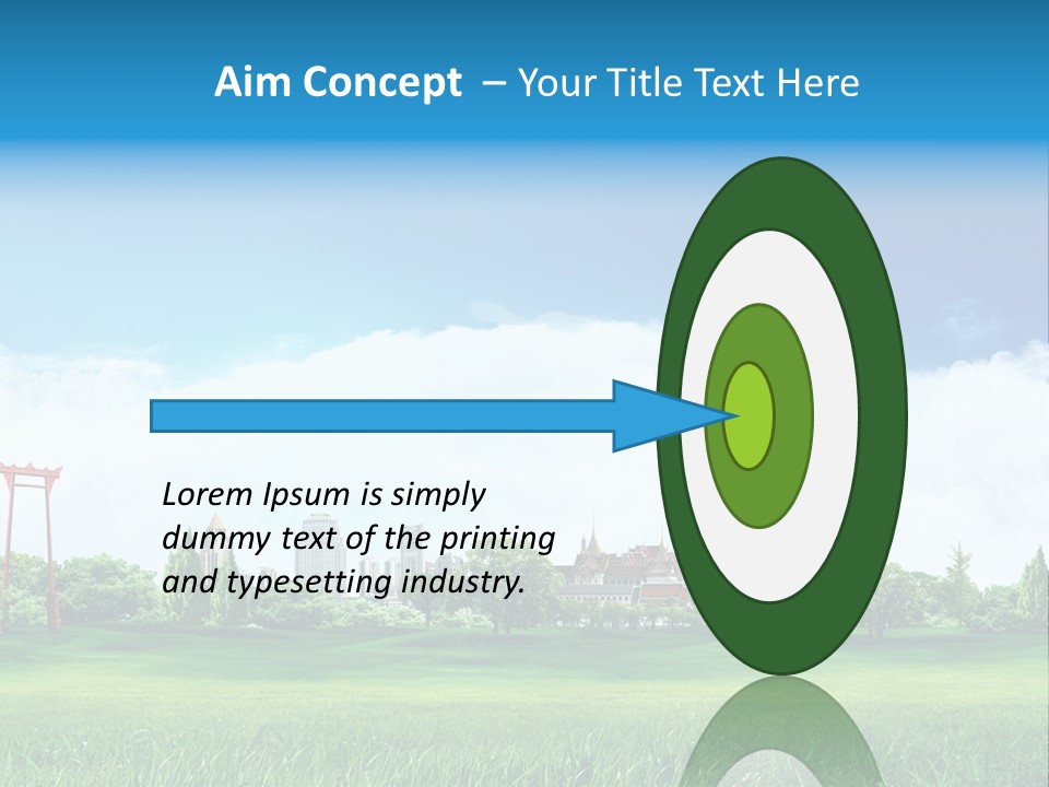 Reader Recreation Lawn PowerPoint Template