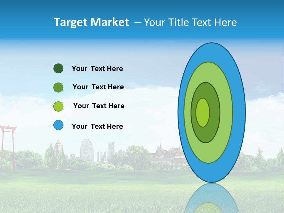 Reader Recreation Lawn PowerPoint Template
