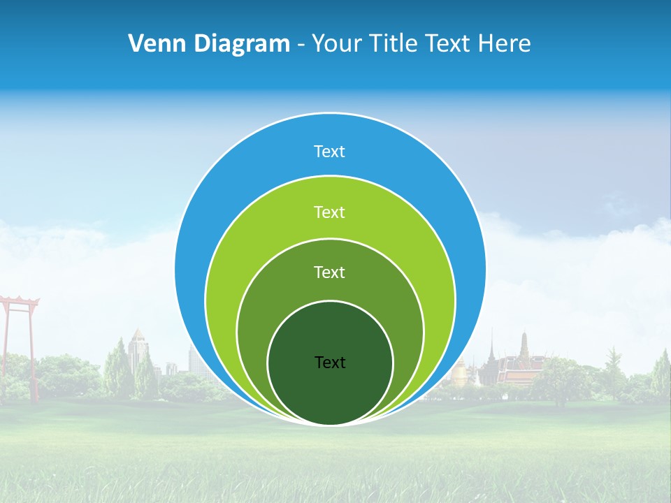 Reader Recreation Lawn PowerPoint Template