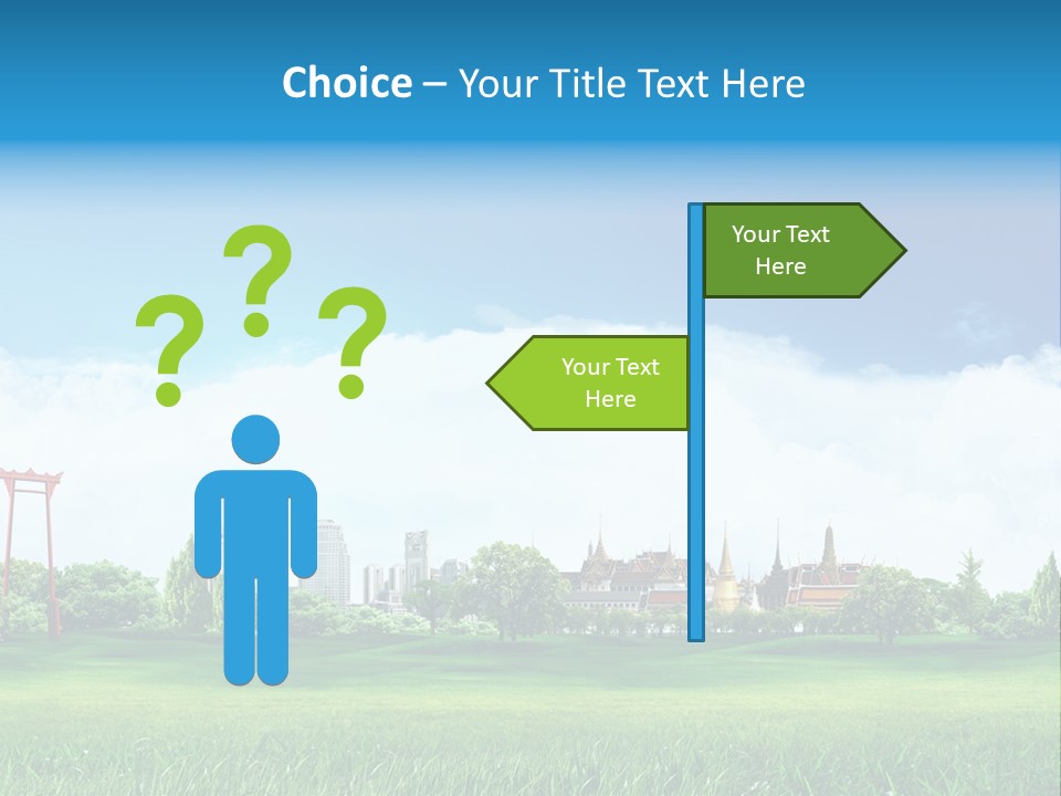 Reader Recreation Lawn PowerPoint Template