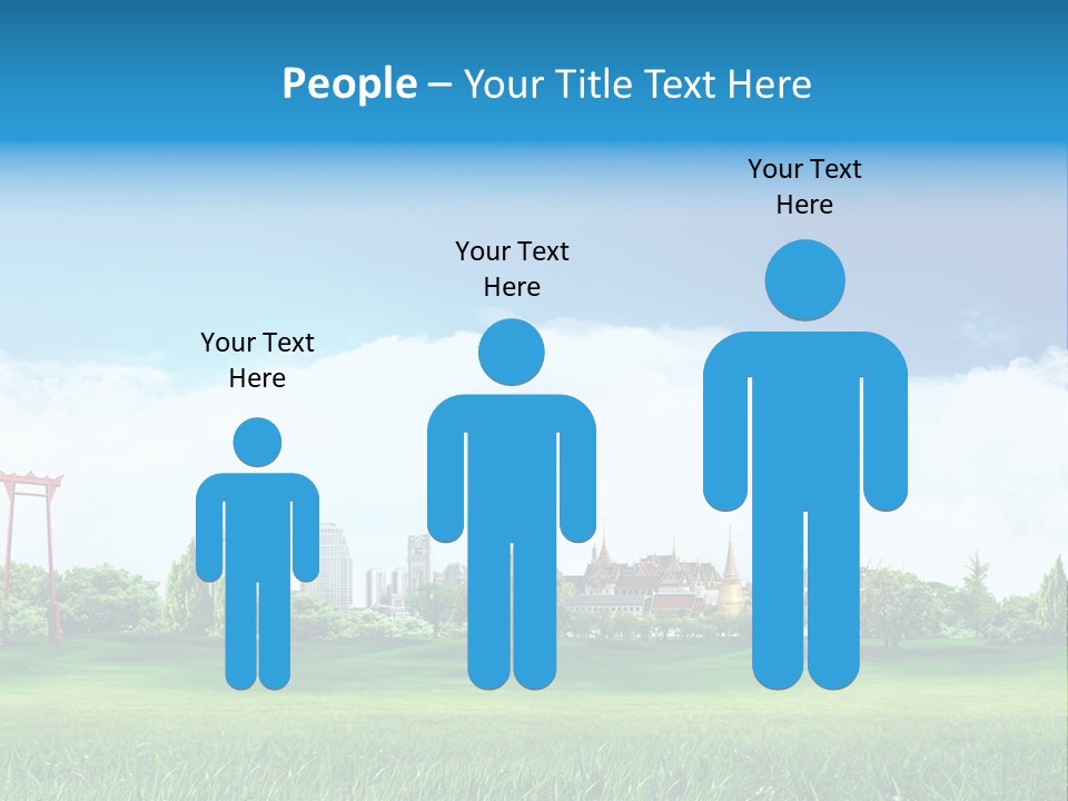 Reader Recreation Lawn PowerPoint Template