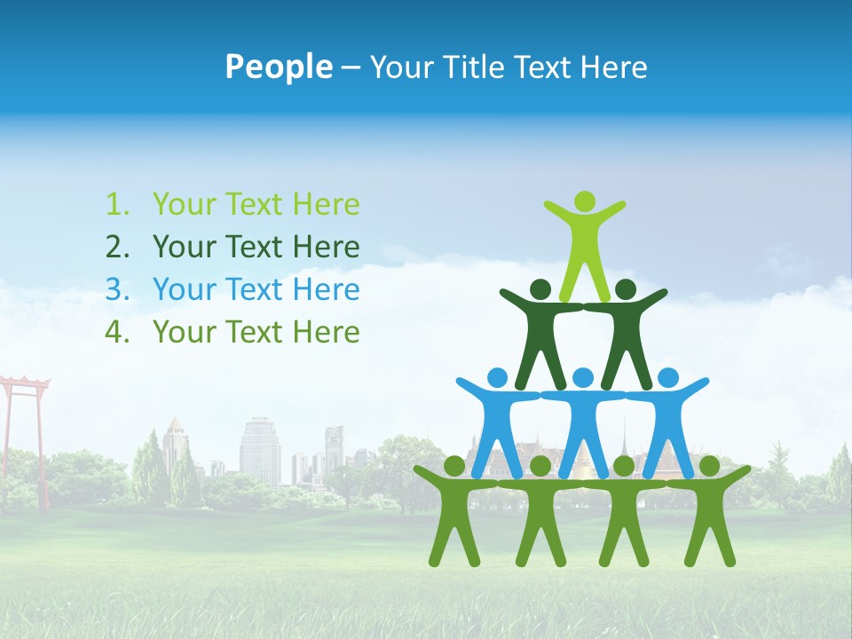 Reader Recreation Lawn PowerPoint Template