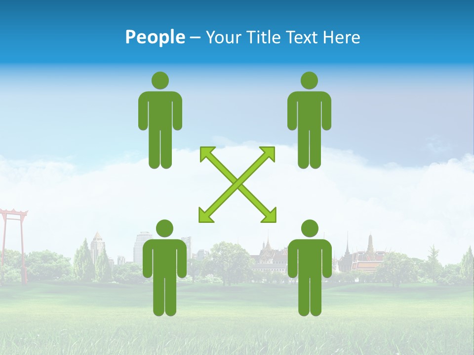 Reader Recreation Lawn PowerPoint Template