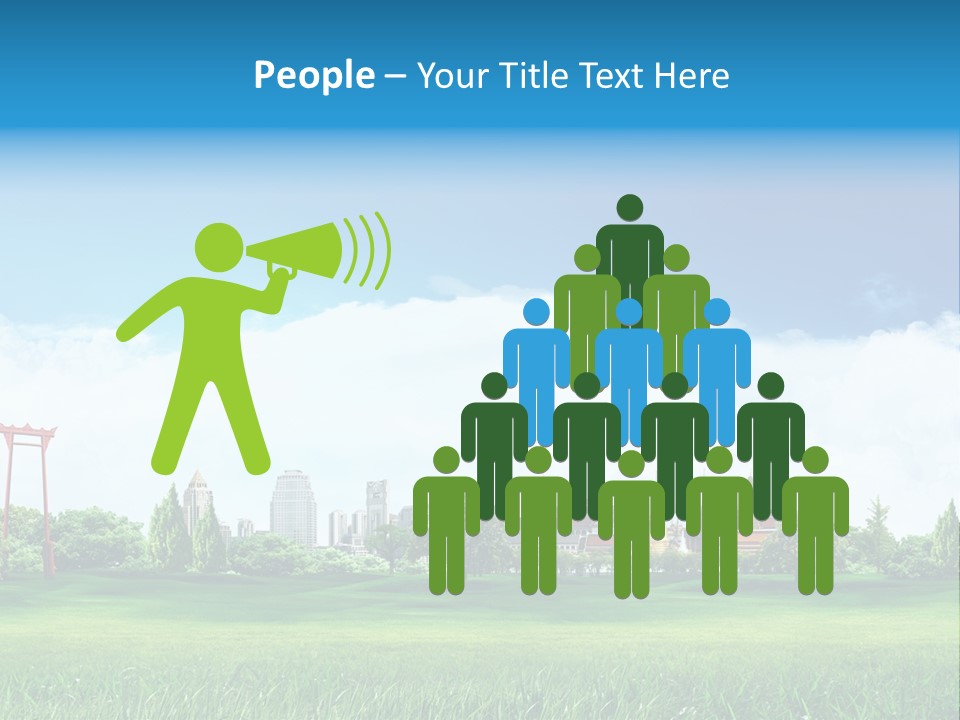 Reader Recreation Lawn PowerPoint Template