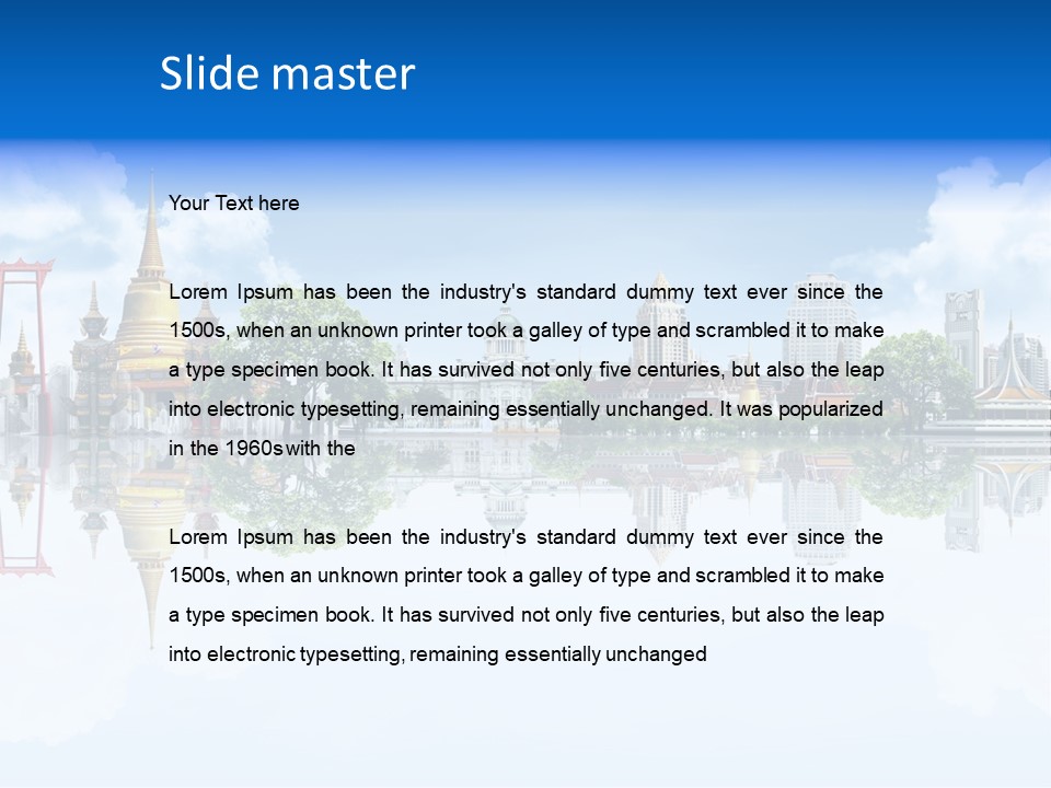 Hair Young Summer PowerPoint Template