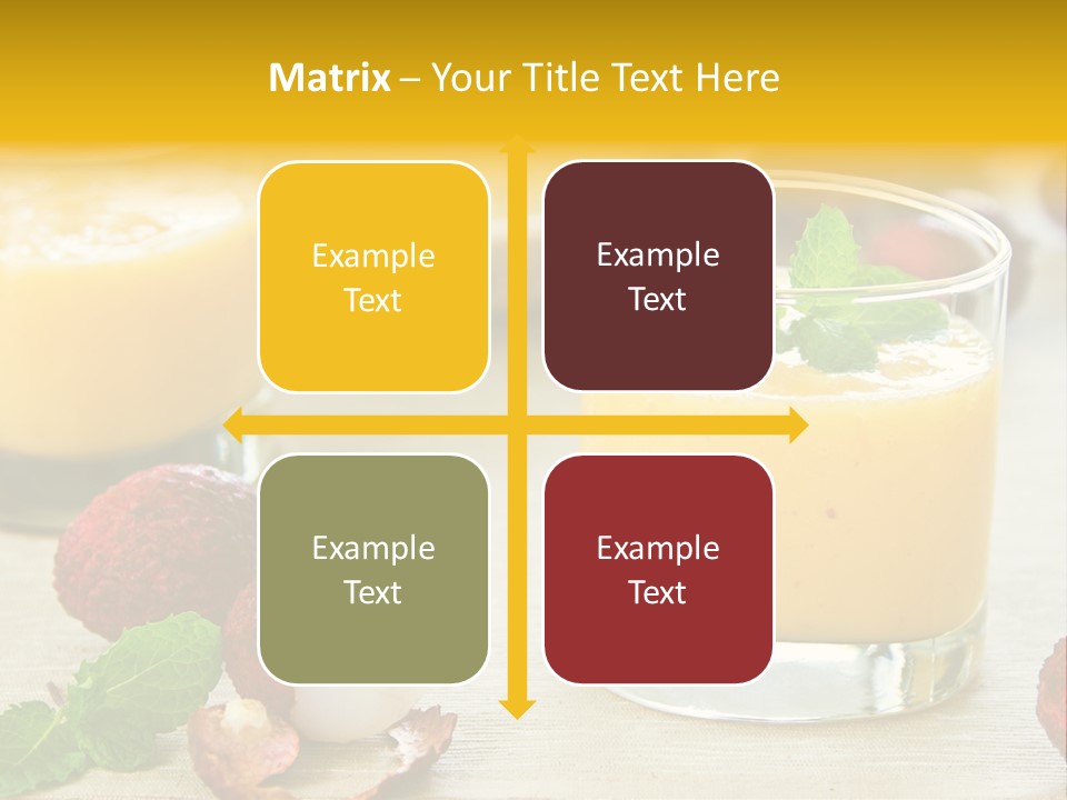 Fruit Juice Mineral PowerPoint Template
