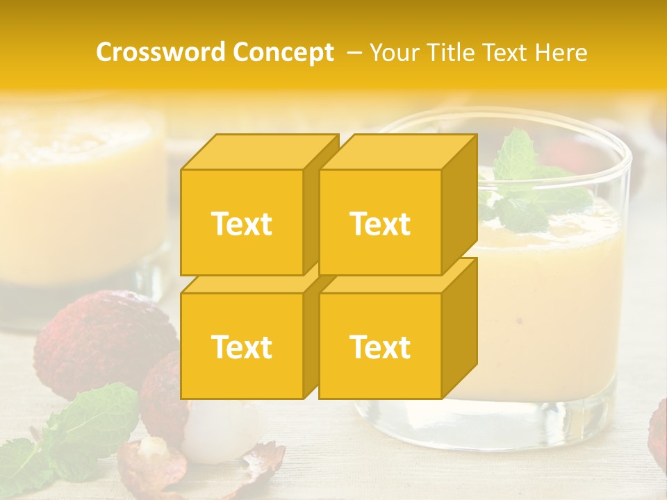 Fruit Juice Mineral PowerPoint Template