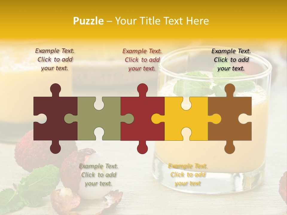 Fruit Juice Mineral PowerPoint Template