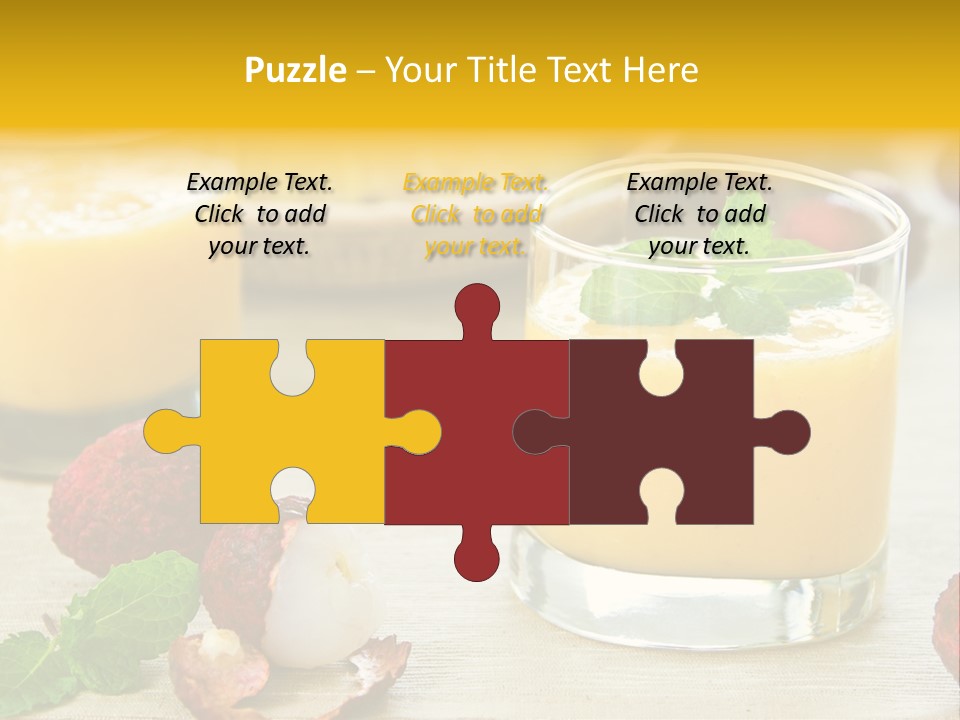 Fruit Juice Mineral PowerPoint Template