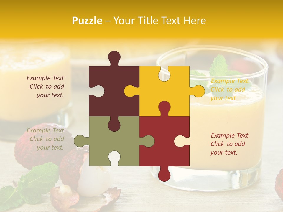 Fruit Juice Mineral PowerPoint Template
