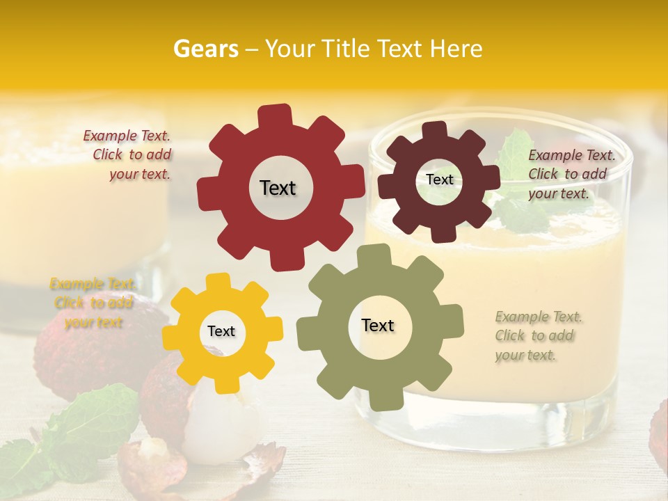 Fruit Juice Mineral PowerPoint Template