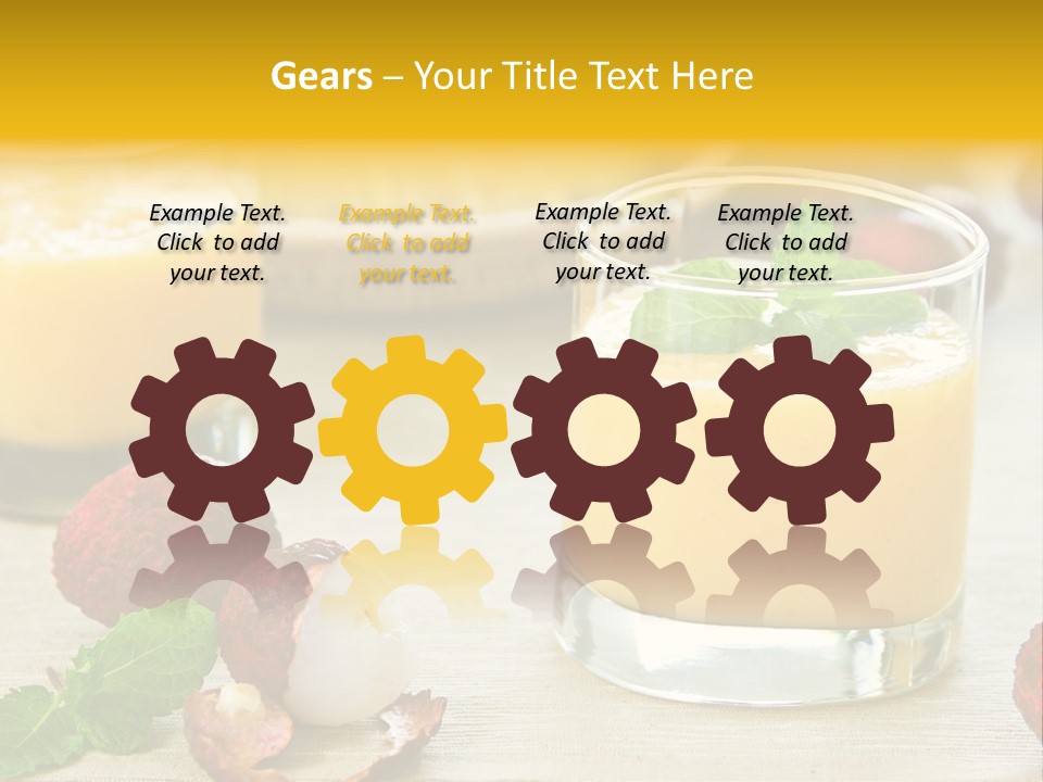 Fruit Juice Mineral PowerPoint Template