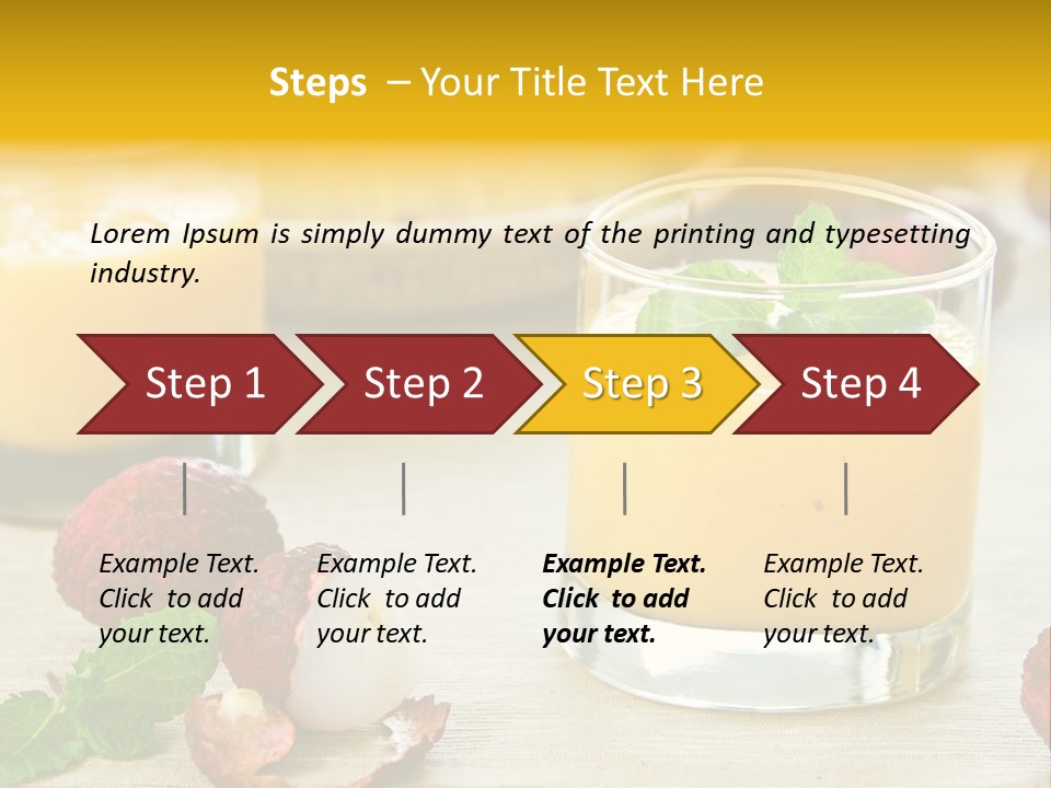 Fruit Juice Mineral PowerPoint Template