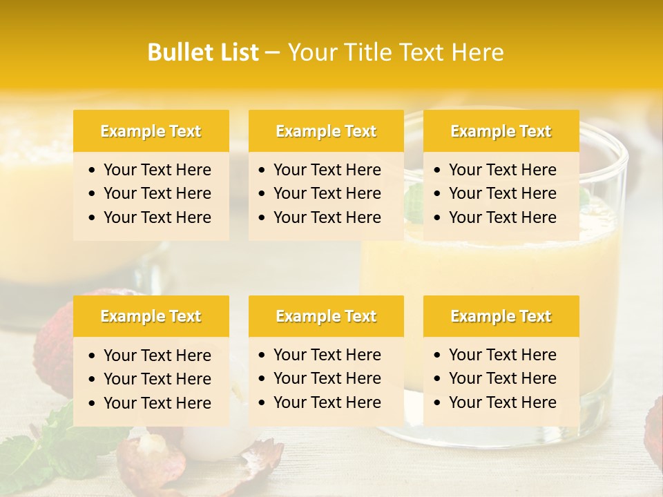 Fruit Juice Mineral PowerPoint Template