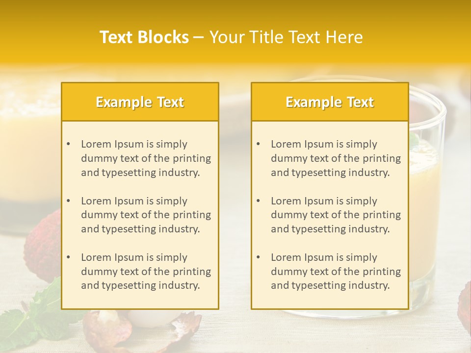 Fruit Juice Mineral PowerPoint Template