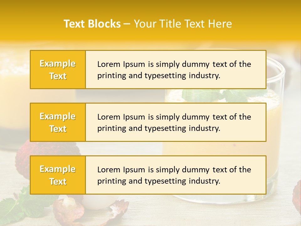 Fruit Juice Mineral PowerPoint Template