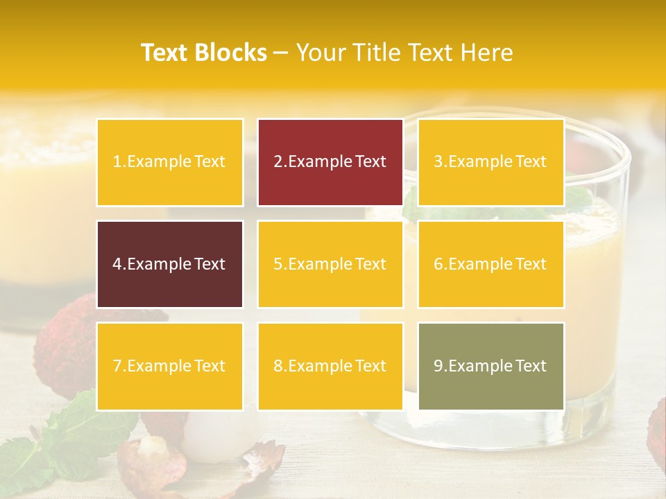 Fruit Juice Mineral PowerPoint Template