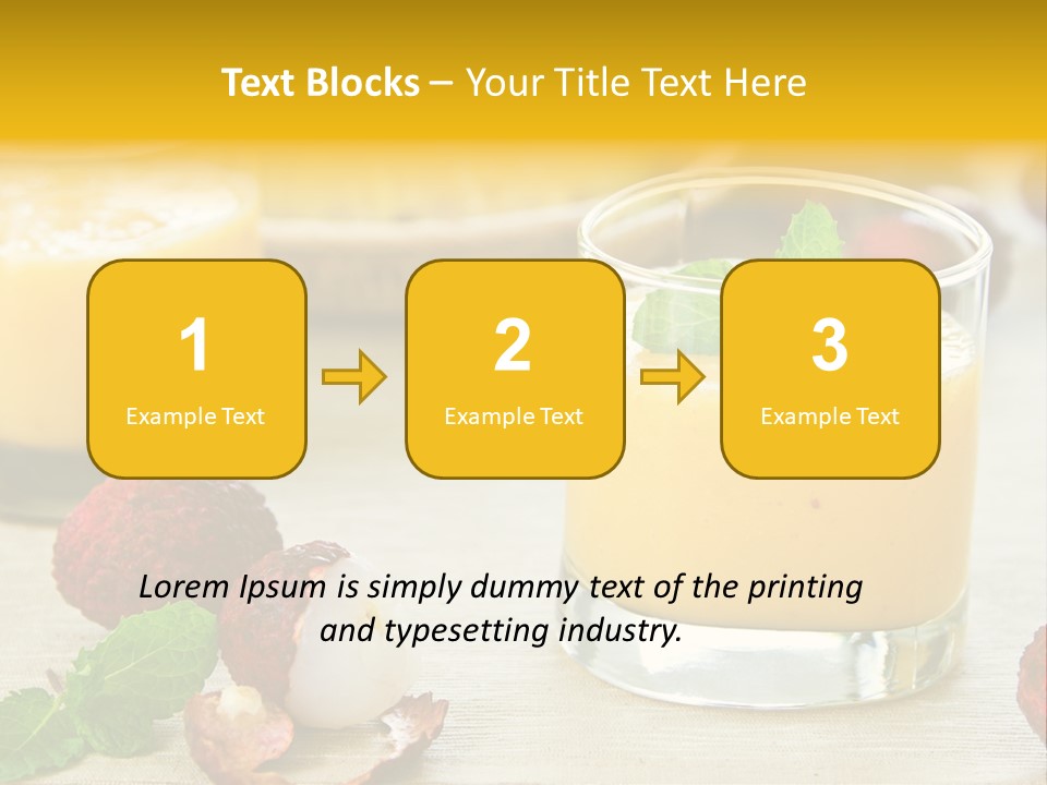 Fruit Juice Mineral PowerPoint Template