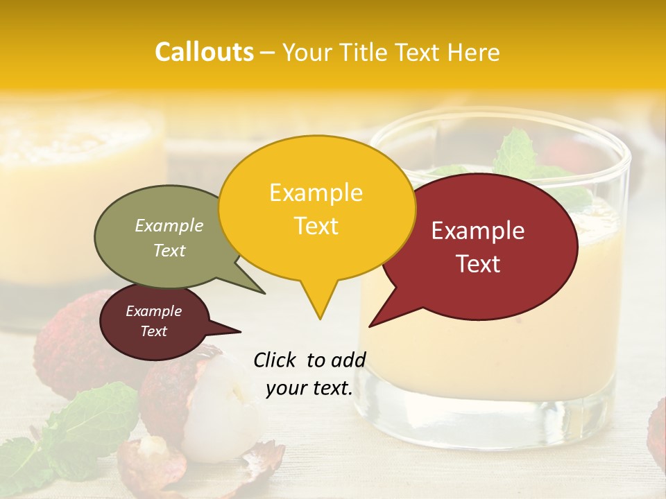 Fruit Juice Mineral PowerPoint Template