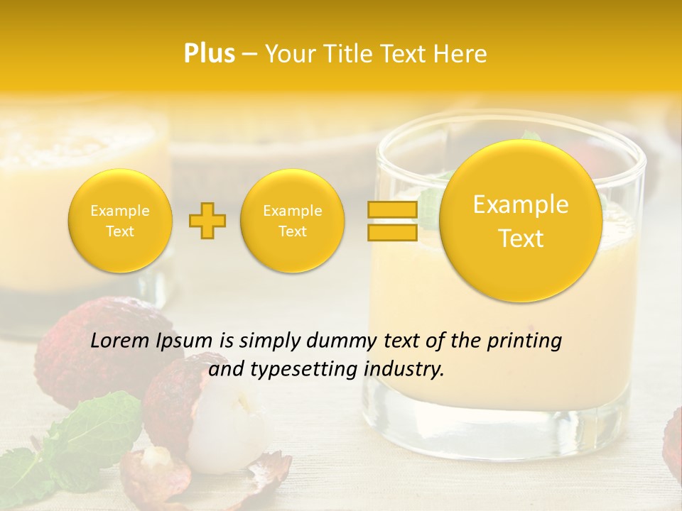 Fruit Juice Mineral PowerPoint Template