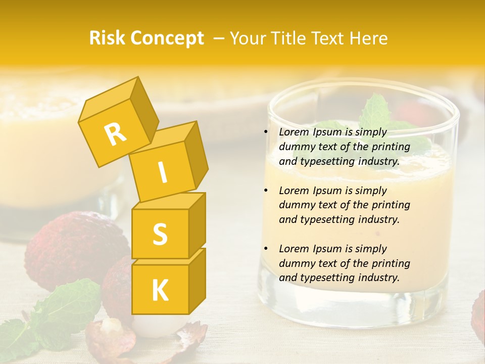 Fruit Juice Mineral PowerPoint Template