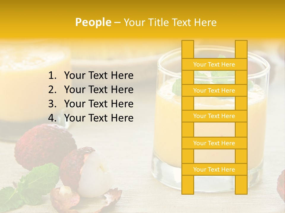 Fruit Juice Mineral PowerPoint Template