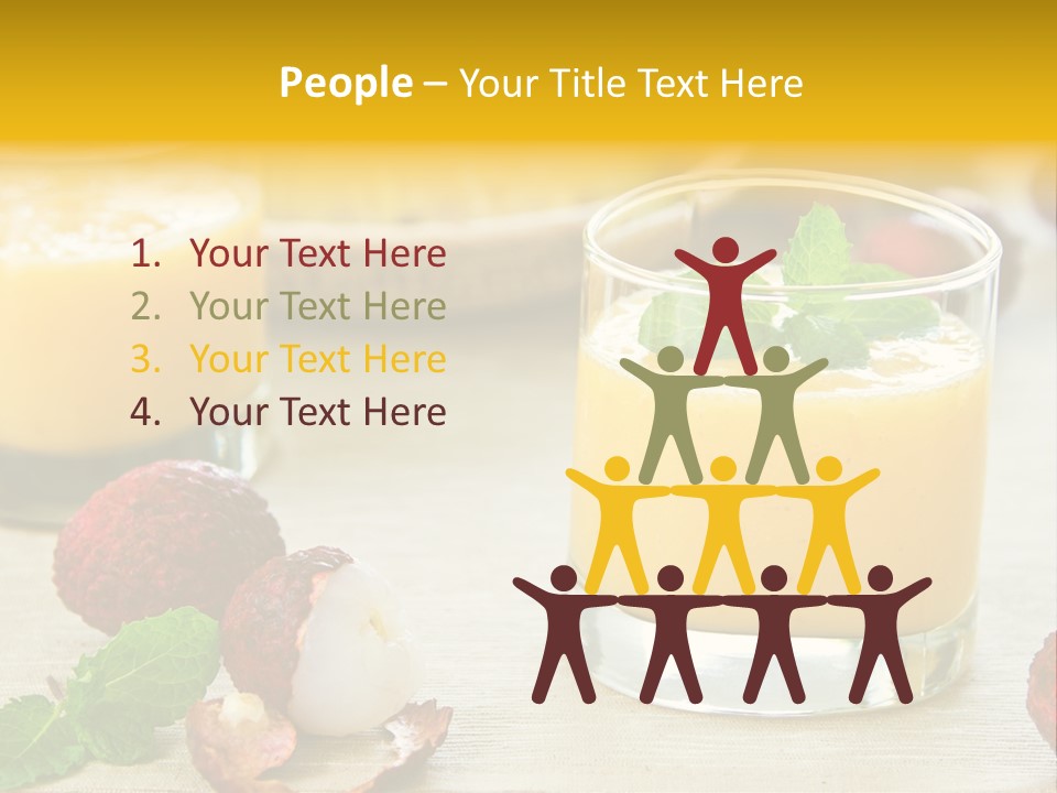 Fruit Juice Mineral PowerPoint Template