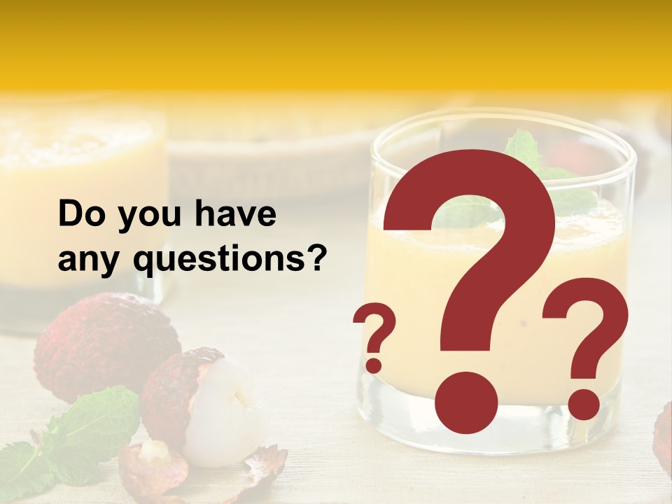 Fruit Juice Mineral PowerPoint Template