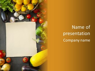 Market White Onion PowerPoint Template